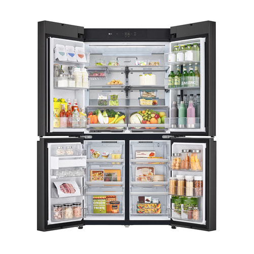 LG디오스 냉장고렌탈 오브제 노크온 더블매직스페이스 냉장고 M874GKB551S  등록설치비면제 3년주기 방문관리